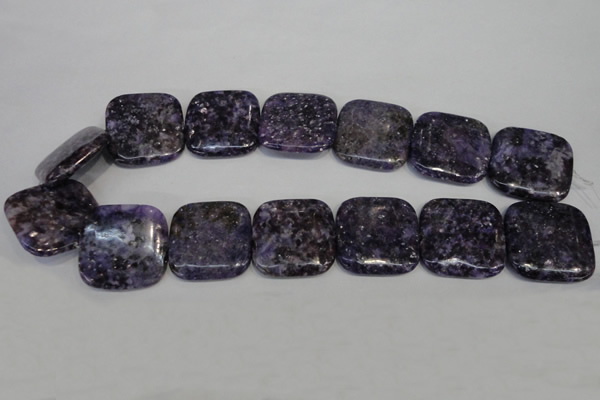 CKU50 15.5 inches 30*30mm square purple kunzite beads wholesale