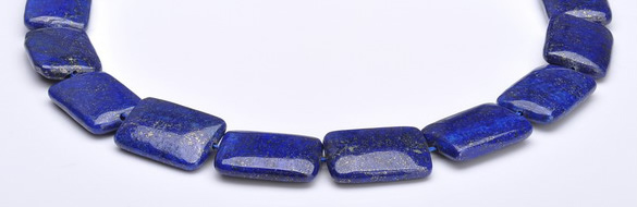 CLA03 Deep blue rectangle 18*25mm dyed lapis lazuli beads