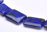 CLA04 15*20mm rectangle deep blue dyed lapis lazuli stone beads