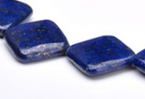 CLA07 24*24mm rhombic deep blue dyed lapis lazuli gemstone beads