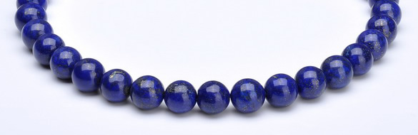 CLA11 Round deep blue dyed lapis lazuli 10mm beads wholesale