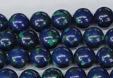 CLA403 15.5 inches 10mm round synthetic lapis lazuli beads