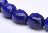 CLA42 10*10*15mm egg-shaped deep blue dyed lapis lazuli beads