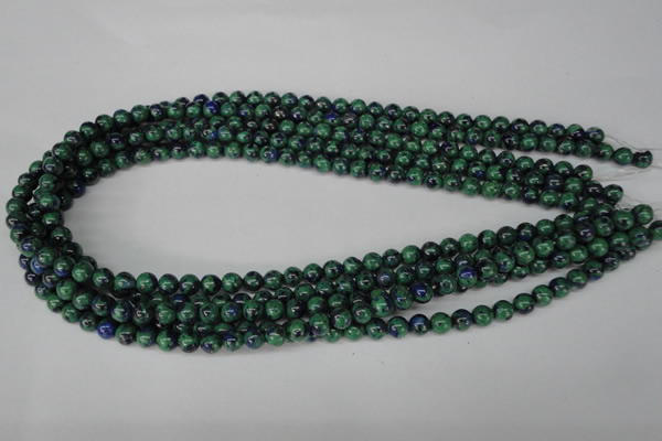 CLA479 15.5 inches 6mm round synthetic lapis lazuli beads