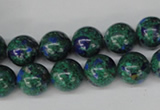 CLA481 15.5 inches 10mm round synthetic lapis lazuli beads