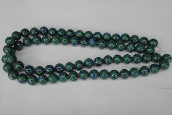 CLA481 15.5 inches 10mm round synthetic lapis lazuli beads