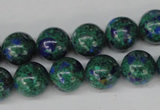 CLA482 15.5 inches 12mm round synthetic lapis lazuli beads