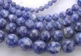 CLA51 Different sizes round mixed color dyed lapis lazuli beads