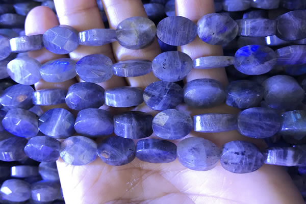 CLB1027 15.5 inches 10*14mm faceted oval labradorite gemstone beads