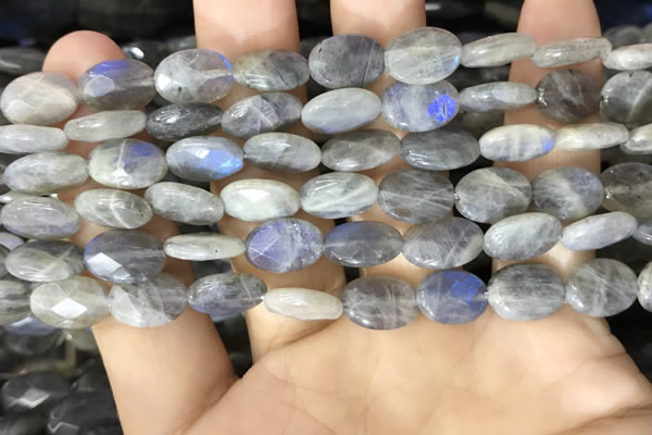 CLB1041 15.5 inches 8*12mm faceted oval labradorite beads wholesale