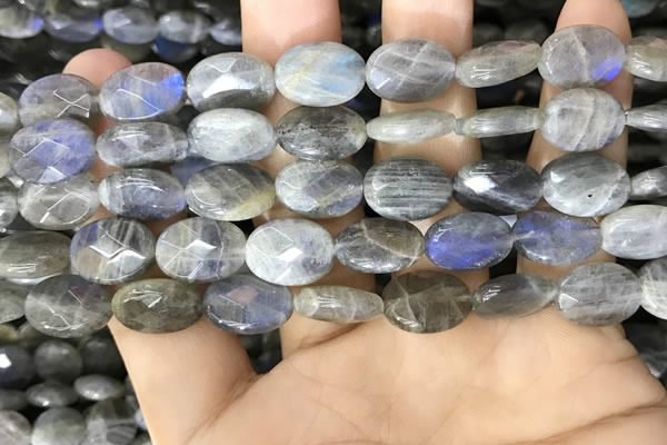 CLB1042 15.5 inches 10*14mm faceted oval labradorite beads wholesale