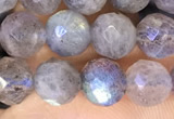 CLB1072 15.5 inches 6mm faceted round labradorite beads