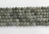 CLB1076 15.5 inches 8mm faceted round labradorite beads