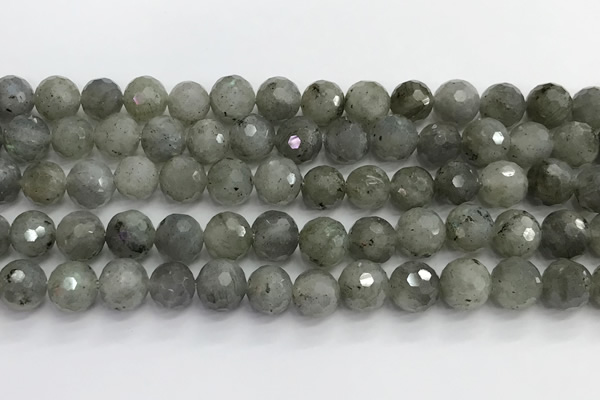 CLB1077 15.5 inches 10mm faceted round labradorite beads