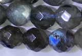 CLB1095 15.5 inches 6mm faceted round labradorite gemstone beads