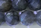 CLB1096 15.5 inches 8mm faceted round labradorite gemstone beads