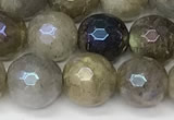 CLB1121 15 inches 8mm faceted round AB-color labradorite beads