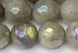 CLB1122 15 inches 10mm faceted round AB-color labradorite beads