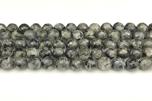 CLB1132 15 inches 10mm faceted round black labradorite beads