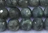 CLB1140 15 inches 6mm faceted round labradorite gemstone beads