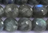 CLB1141 15 inches 8mm faceted round labradorite gemstone beads