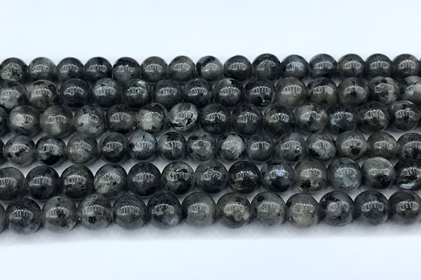 CLB1160 15 inches 8mm round black labradorite beads, 2mm hole