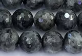 CLB1176 15 inches 8mm faceted round black labradorite beads