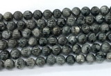 CLB1202 15.5 inches 8mm round black labradorite gemstone beads