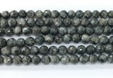 CLB1211 15.5 inches 6mm faceted round black labradorite gemstone beads