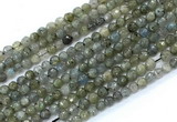 CLB1230 15.5 inches 4mm faceted round labradorite gemstone beads