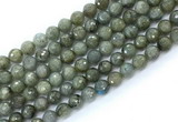 CLB1232 15.5 inches 8mm faceted round labradorite gemstone beads