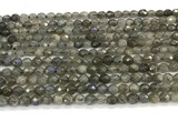 CLB1248 15 inches 4mm faceted round labradorite beads wholesale