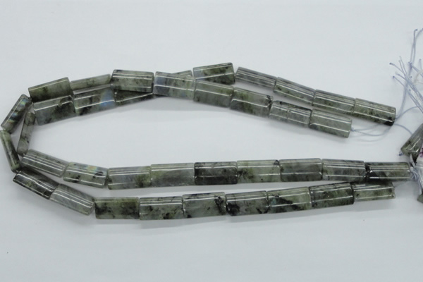 CLB125 15.5 inches 12*20mm flat column labradorite gemstone beads