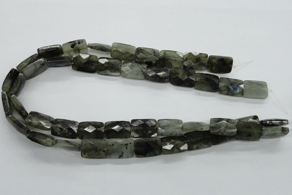 CLB126 15.5 inches 13*18mm faceted rectangle labradorite gemstone beads