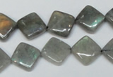 CLB153 15.5 inches 10*10mm diamond labradorite gemstone beads