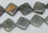 CLB154 15.5 inches 12*12mm diamond labradorite gemstone beads