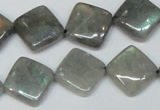 CLB155 15.5 inches 14*14mm diamond labradorite gemstone beads