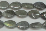 CLB157 15.5 inches 10*14mm flat teardrop labradorite gemstone beads