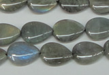 CLB158 15.5 inches 12*16mm flat teardrop labradorite gemstone beads