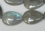 CLB160 15.5 inches 18*25mm flat teardrop labradorite gemstone beads