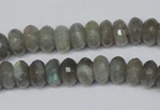 CLB179 15.5 inches 5*8mm faceted rondelle labradorite beads