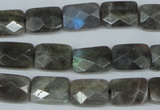 CLB196 15.5 inches 10*14mm faceted rectangle labradorite beads