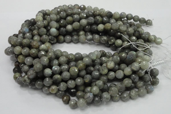 CLB23 15.5 inches 10mm faceted round labradorite gemstone beads