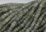 CLB27 15.5 inches 3*4mm faceted rondelle labradorite gemstone beads