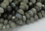 CLB29 15.5 inches 5*8mm faceted rondelle labradorite gemstone beads