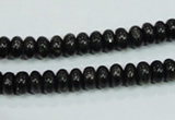 CLB300 15.5 inches 3*6mm rondelle black labradorite gemstone beads