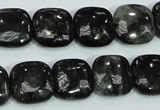 CLB307 15.5 inches 14*14mm square black labradorite gemstone beads