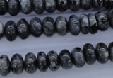 CLB328 15.5 inches 5*10mm rondelle black labradorite beads