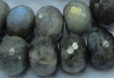 CLB34 15.5 inches 15*20mm faceted rondelle labradorite gemstone beads