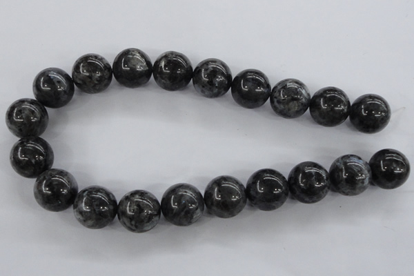 CLB357 15.5 inches 18mm round black labradorite beads wholesale